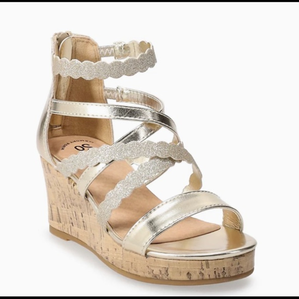 New! SO® Jackfruit Girls' Wedge Sandals ⭐️